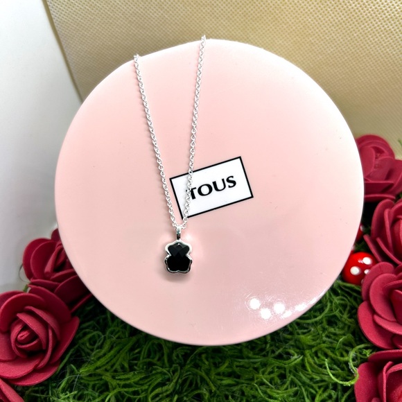 Necklace sterling silver Classic 925 with onyx - Picture 1 of 5